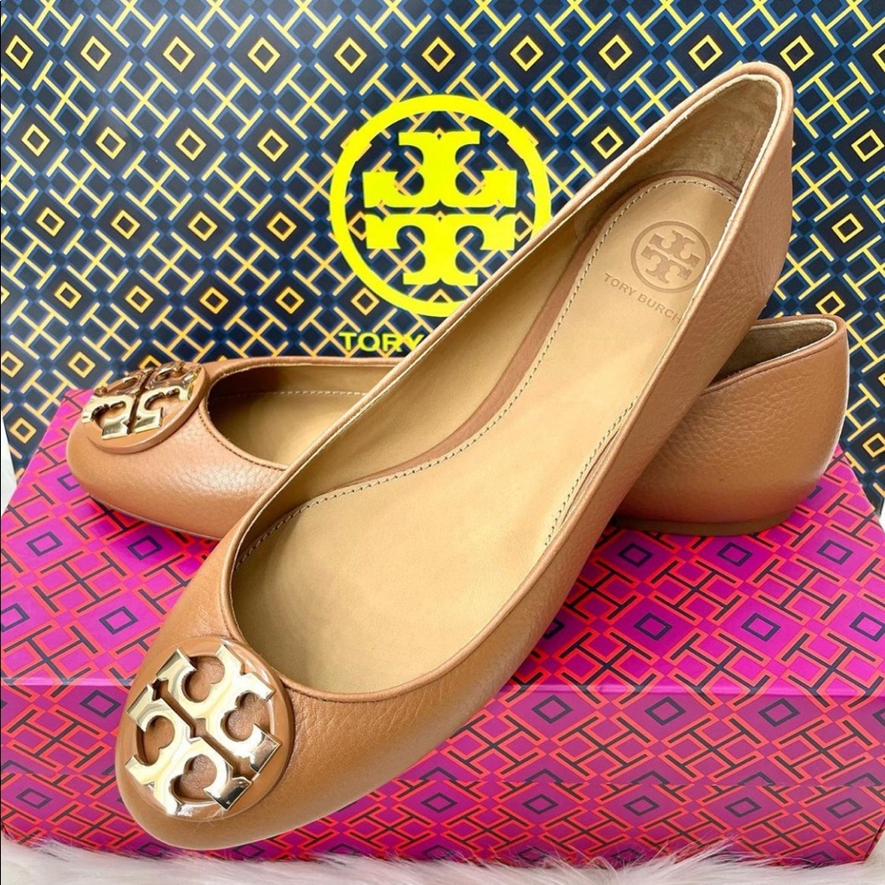 Tory Burch Claire Ballet Leather Flats